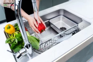 CHẬU RỬA BÁT 1 HỐ NOBINOX ARVO B085 VÂN SIÊU MỊN - chau rua bat 1 ho nobinox arvo b085 7 xmmftxds