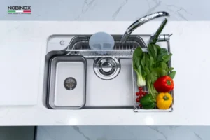 CHẬU RỬA BÁT 1 HỐ NOBINOX ARVO B275 VÂN SIÊU MỊN - chau rua bat 1 ho nobinox arvo b180 v2 22 oqppxdle