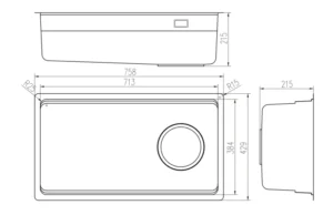 CHẬU RỬA BÁT 1 HỐ NOBINOX ARVO V676 - nobinox arvo v676 2 cwmgjpom