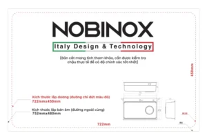 CHẬU RỬA BÁT 1 HỐ NOBINOX ARVO V775 - tam duong arvo v775 onsdxlfx