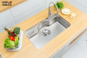 CHẬU RỬA BÁT 1 HỐ NOBINOX ROSA NN995D - NOB08904 VeCayfPH