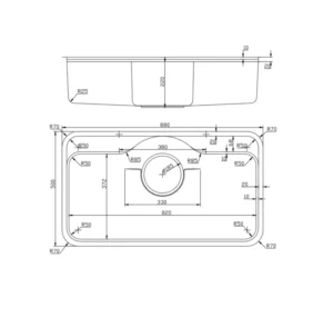 CHẬU RỬA BÁT 1 HỐ NOBINOX ROSA NN995D - Untitled myvxp1