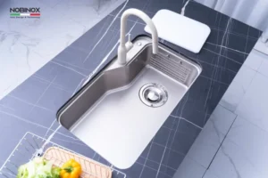 CHẬU RỬA BÁT 1 HỐ NOBINOX NOVA A182 - chau rua bat 1 ho nobinox nova a182 2 fntdex6r