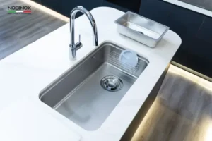 CHẬU RỬA BÁT 1 HỐ NOBINOX NOVA A283D - chau rua bat 1 ho nobinox nova a283d 4 xfbgzszp