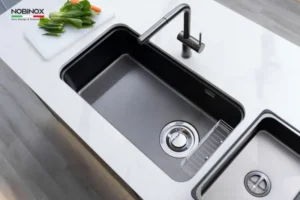 CHẬU RỬA BÁT 1 HỐ NOBINOX NOVA A284B - chau rua bat 1 ho nova a284b 9 7ggy28uc