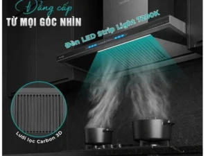 MÁY HÚT MÙI ÁP TƯỜNG CHỮ T GRANDX GX H70T81 LUXURY - may hut mui ap tuong chu t grandx gx h70t81 luxury 7